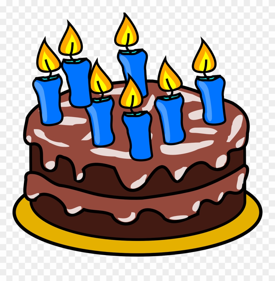 Birthday Cake Birthday Candles - Birthday Cake Clip Art Png Transparent Png