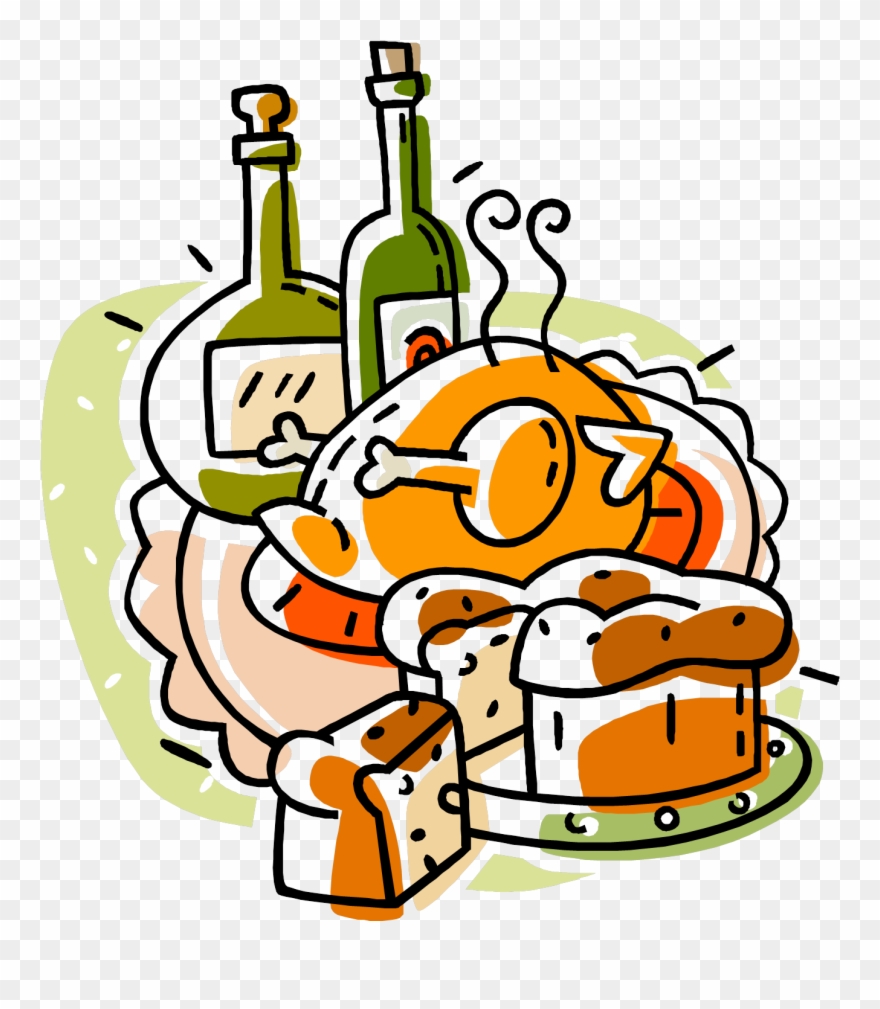 A Girl Named Michael - Thanksgiving Dinner Clipart - Png Download