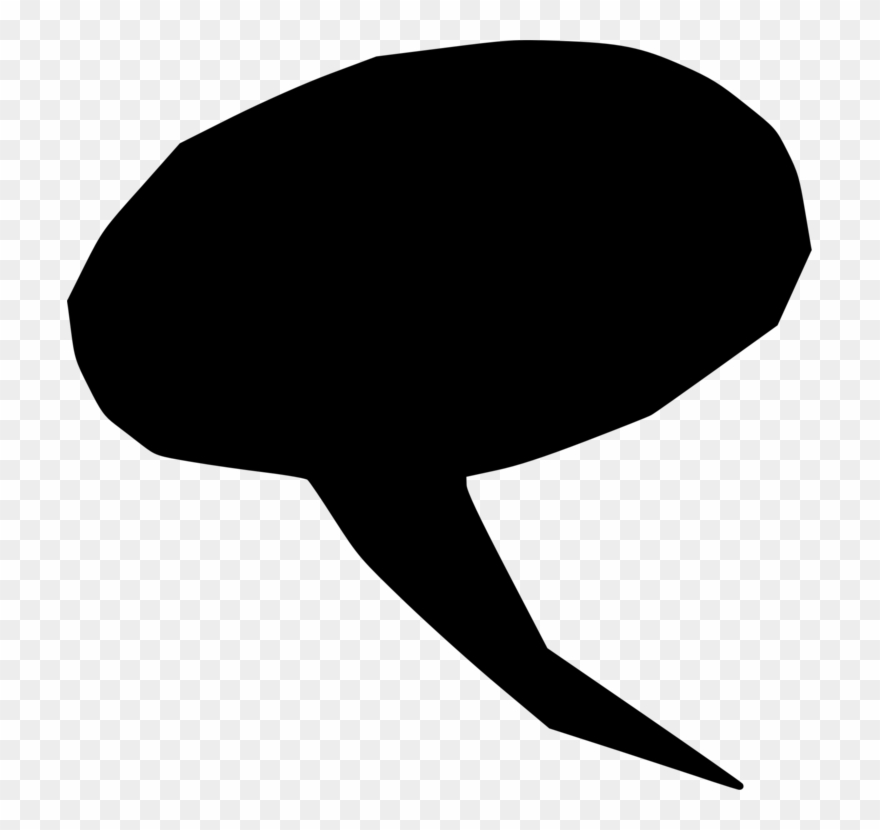 Speech Balloon Comics Cartoon Silhouette - Comics Clipart