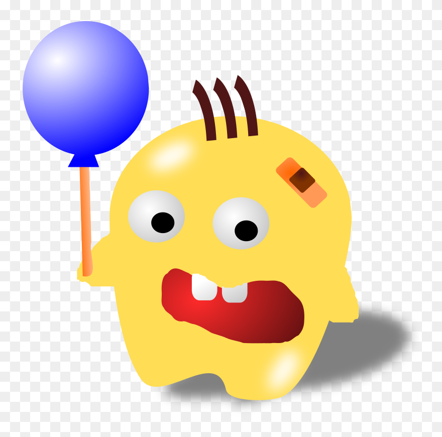 Hot Air Balloon Drawing Cartoon Speech Balloon - Monster With Balloon Clipart