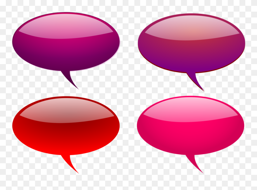 Free Speech Bubble - Coloured Speech Bubbles Clip Art - Png Download