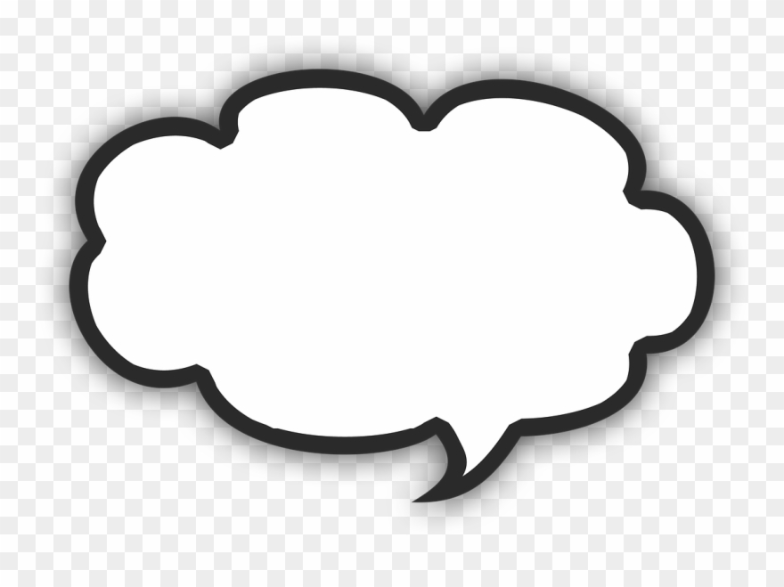 Bubble Text Box Round Speech - Teks Komik Clipart