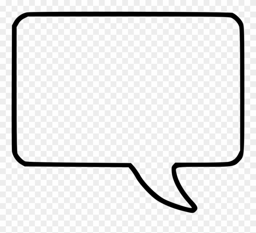 Dialog Clip Art Clipart Speech Balloon Clip Art - Square Talk Icon - Png Download