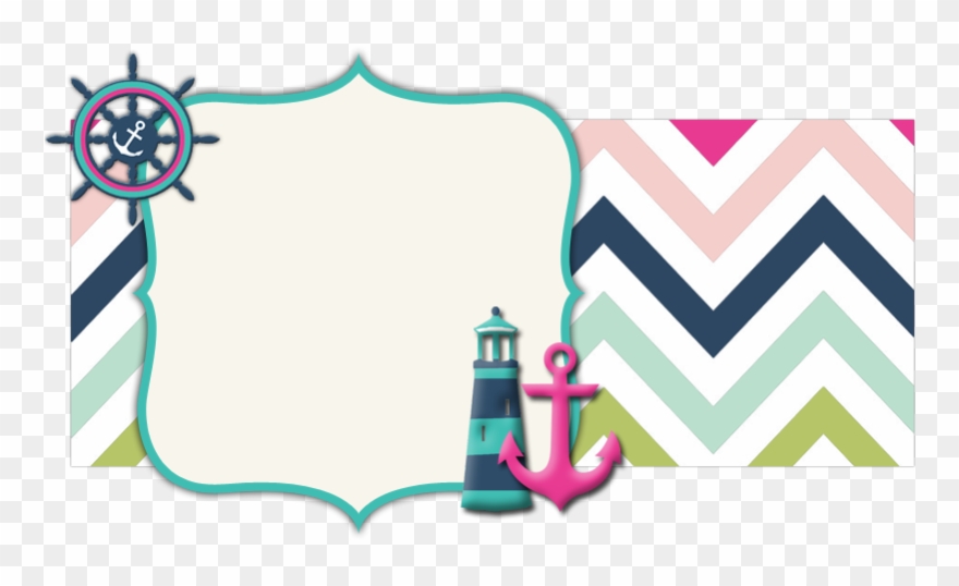 Picture Free Nautical Banner Chevron Pattern The Cutest - Nautical Banner Clipart