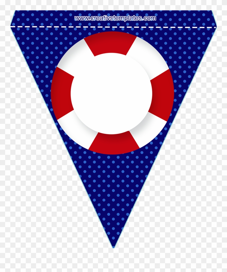 Bandeirola Para Nome Baby Shower Marinero, Nautical - Banderines Nauticos Para Imprimir Clipart