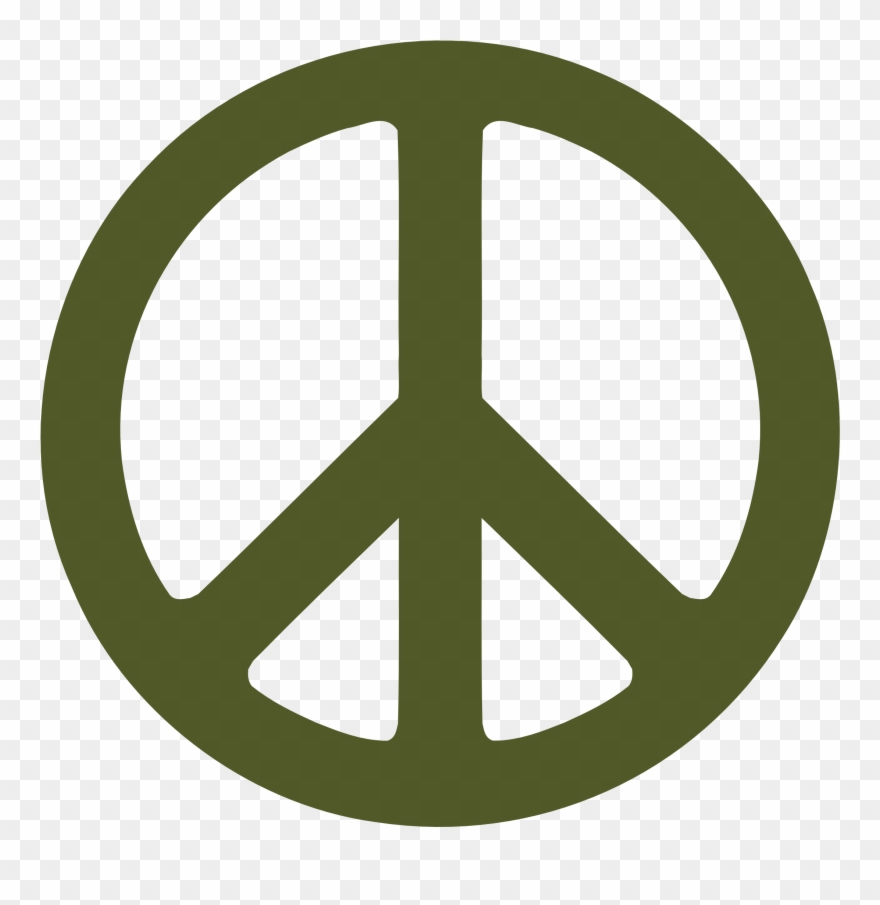Helmet Clip Art - Peace Sign Green Png Transparent Png