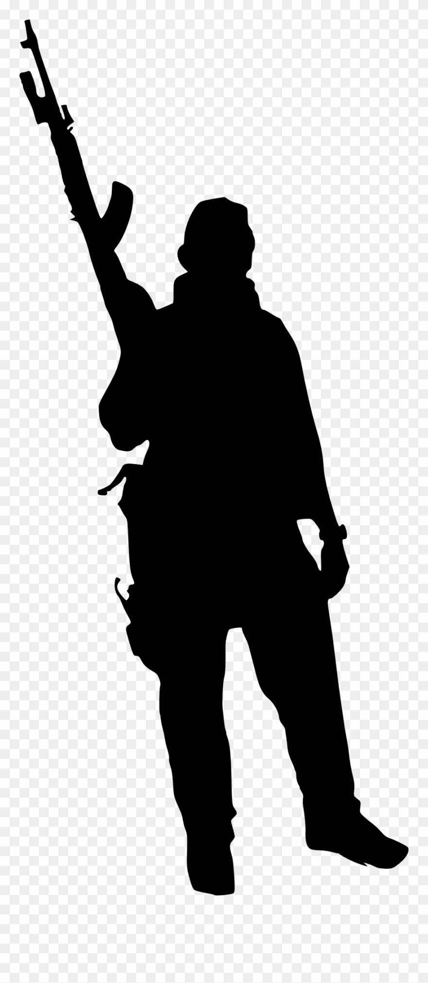 Army Silhouette Png - Transparent Background Soldiers Png Clipart
