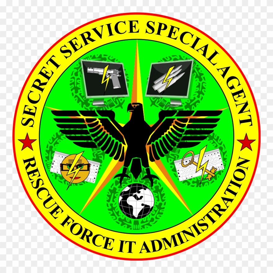 Secret Service Special Agent Rescue Force It Administration - Vinyl Stroboskopscheibe Clipart