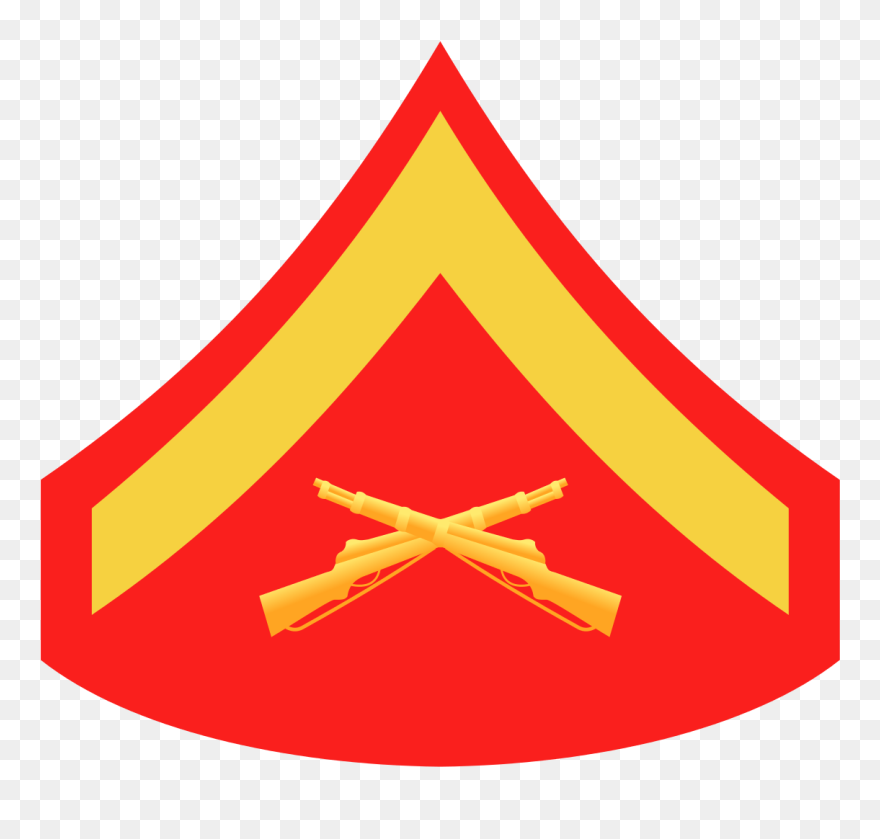 United States Marine Corps Rank Structure - Marine Lance Corporal Insignia Clipart