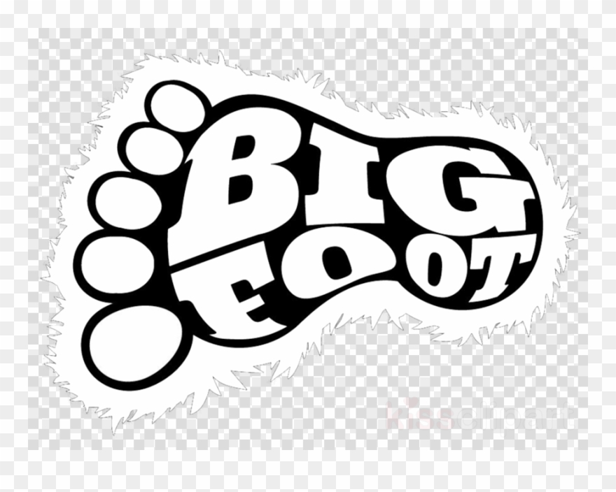 Big Foot Print Clipart Bigfoot Clip Art - Clip Art Bigfoot Foot - Png Download