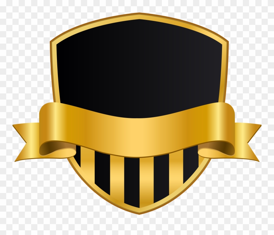 Badge With Black Clip - Png Download
