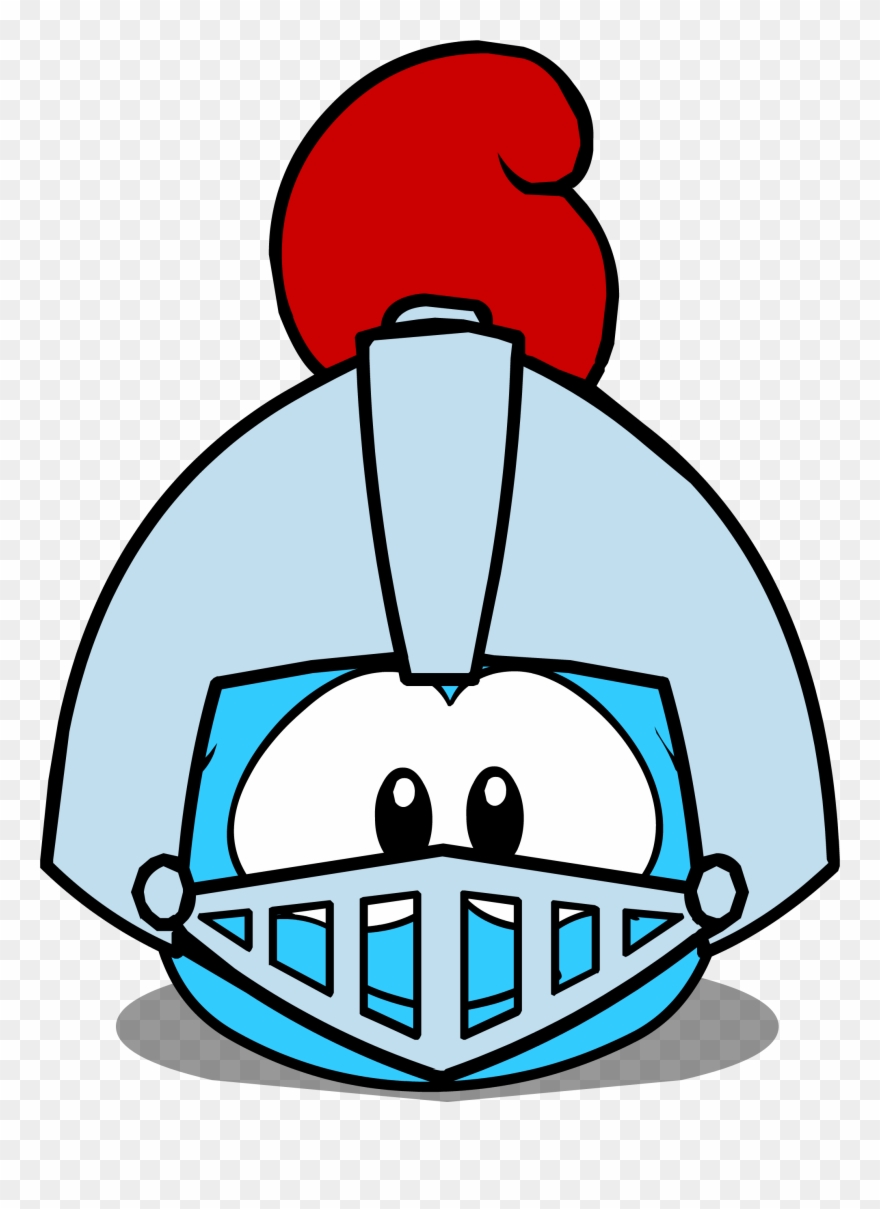 Puffle Hats Knight Helmet Id 81 Igloo - Club Penguin Puffle Hat Clipart