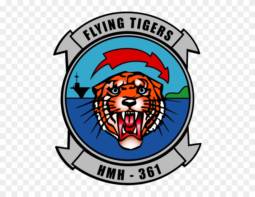 1951 02 25 Marine Squadron Hmh 361 Commissioned Marine - Hmh 361 Flying Tigers Clipart