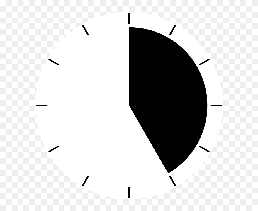Free Vector Clock Periods Clip Art - 25 Minutes Clock Png Transparent Png