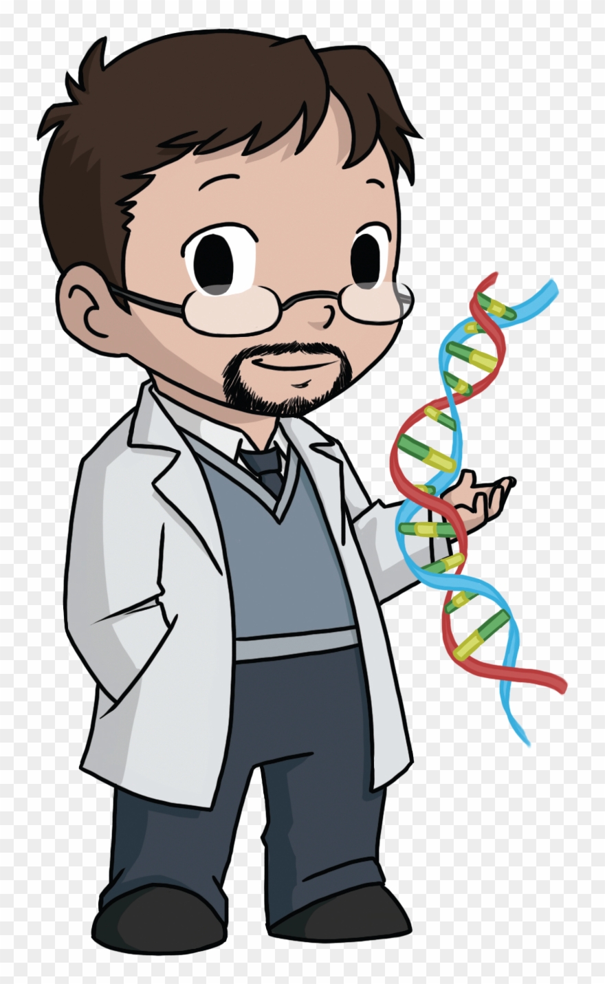Clipart Teacher Transparent Background - Transparent Background Scientist Clipart - Png Download