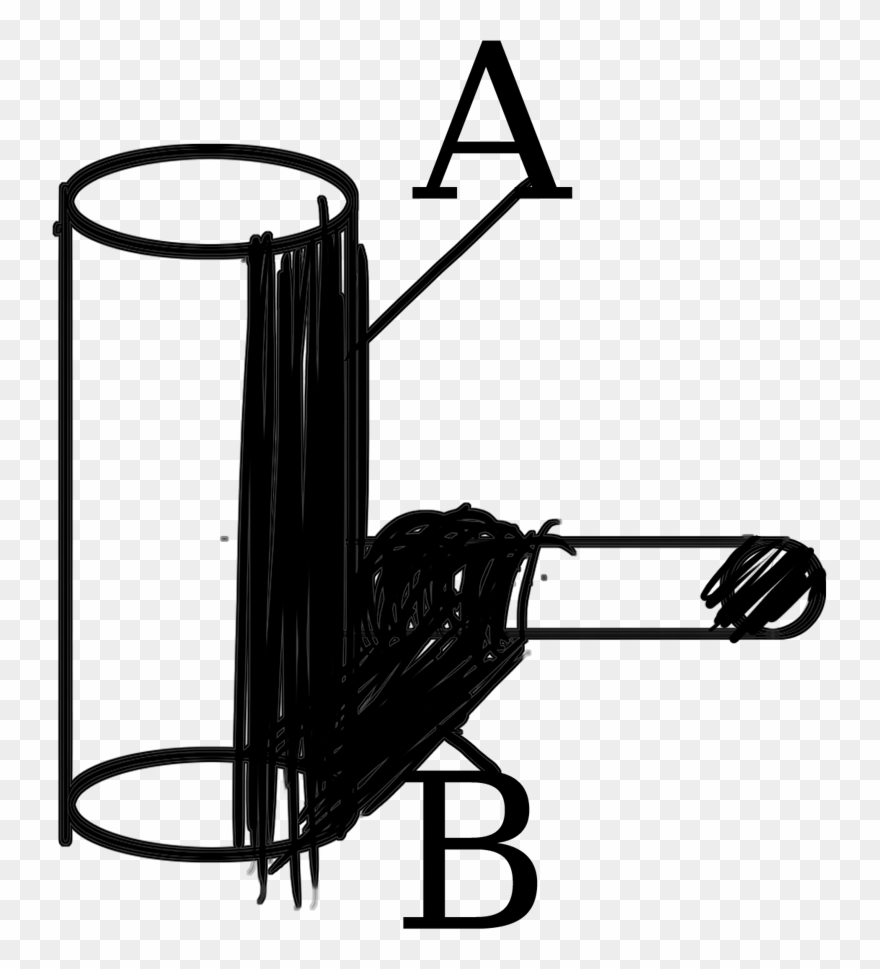Drawing Cylinder Shaded - Shoot Basketball Clipart