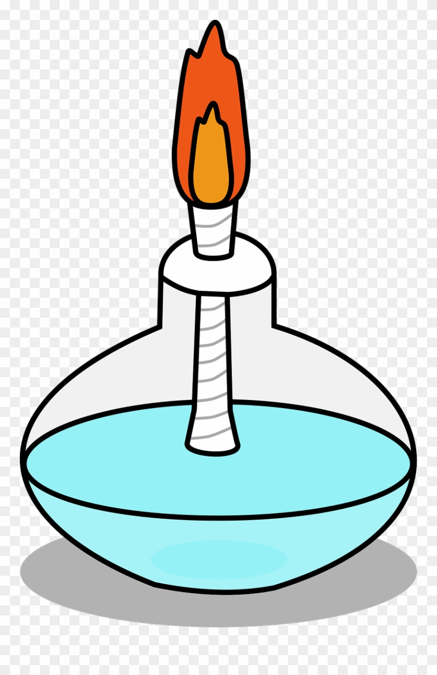 Experiment Clipart Science Project - Lampara De Alcohol Dibujo - Png Download