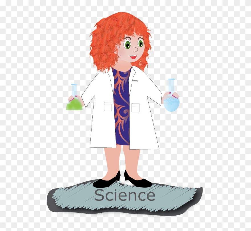 Experiment Clipart Woman Scientist - Cartoon - Png Download