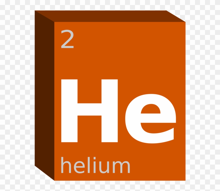 Helium Symbol Chemical Element Chemistry Block - عنصر الهيليوم في الجدول الدوري Clipart