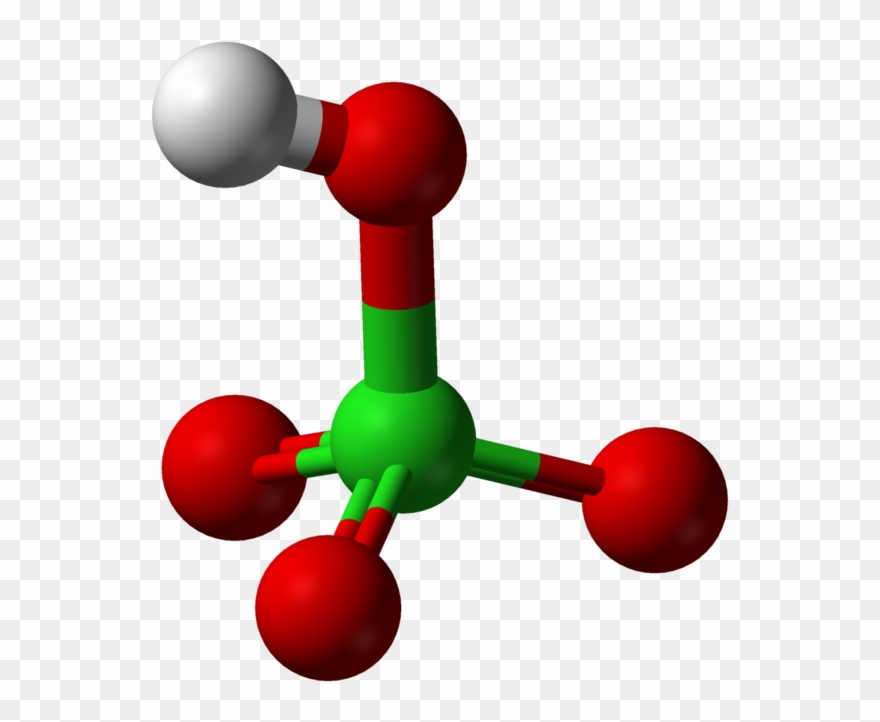 Chemistry Clip Acid Base - Perchloric Acid 3d - Png Download