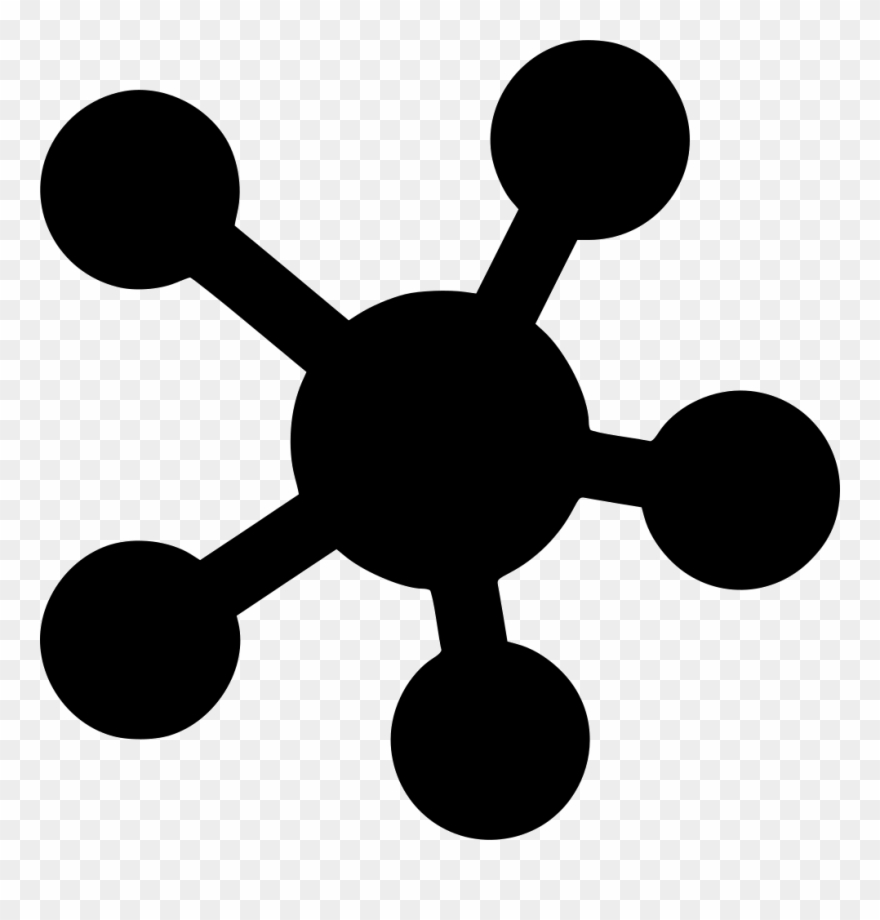 Molecule Clipart Svg - Molecule Free Icon Transparent - Png Download