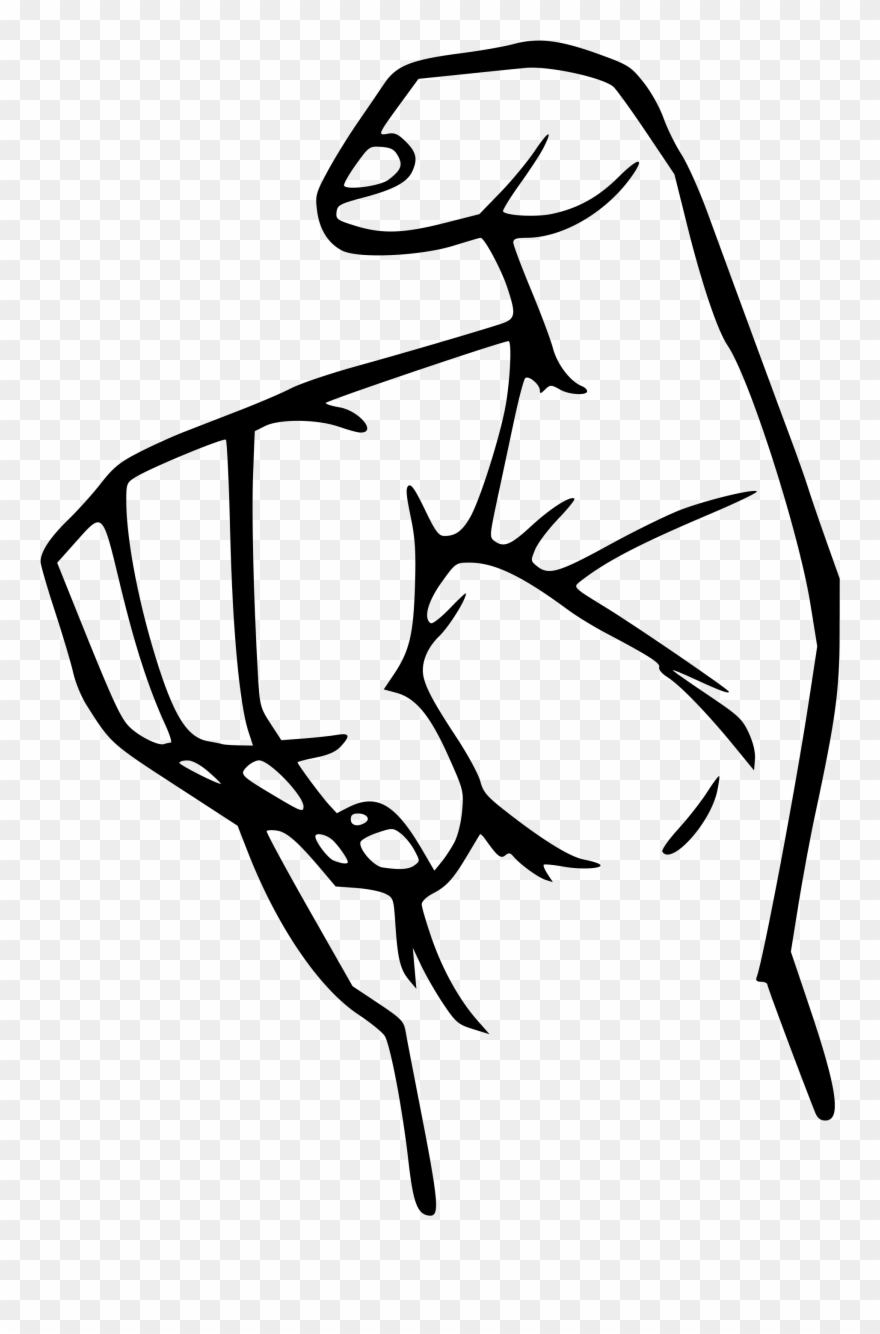 Open - Sign Language X Clipart