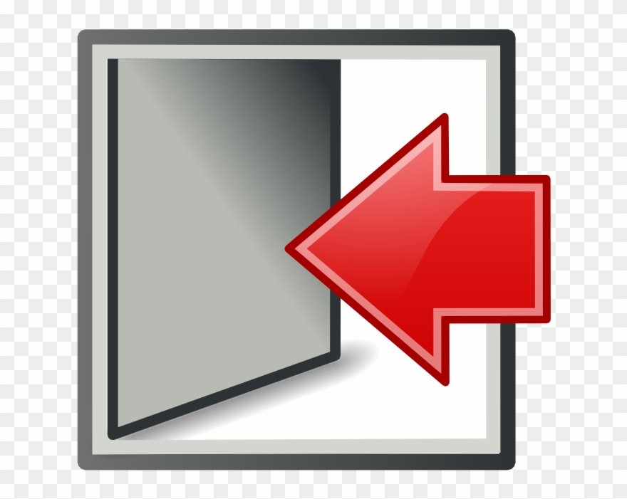 Door, Exit, Log Out, Logout, Sign Out Icon - Up Down Left Right Button Clipart