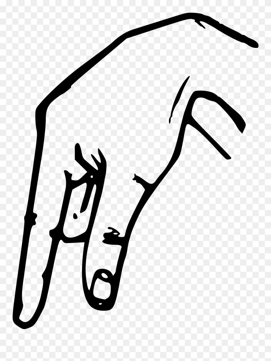 Sign Language Q Clipart
