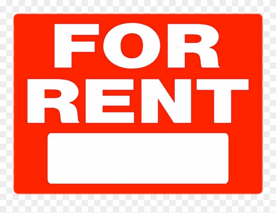 For Rent Rectangular Sign - Rent Sign Clipart