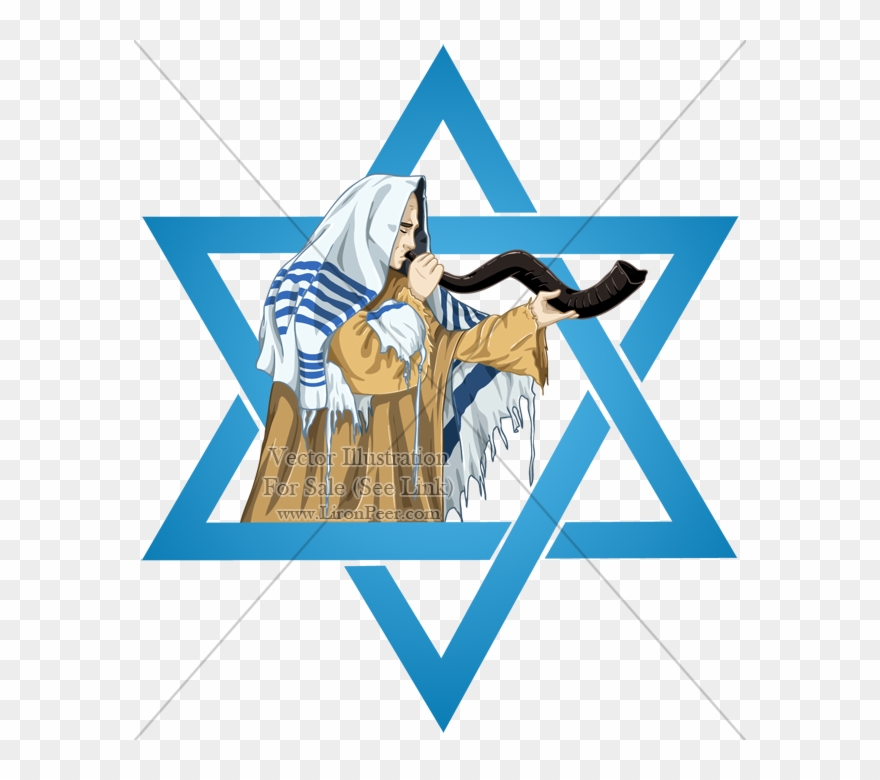 Download Tabernacle Furniture, The Lord's Feasts Clipart - Star Of David And Shofar - Png Download