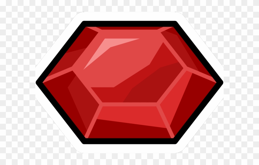 Gemstone Clipart Square Gemstone - Ruby Clipart - Png Download