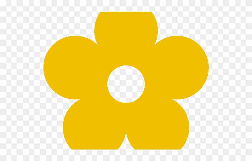 Blue Flower Clipart Groovy Flower - Transparent Background Spring Flower Clipart - Png Download