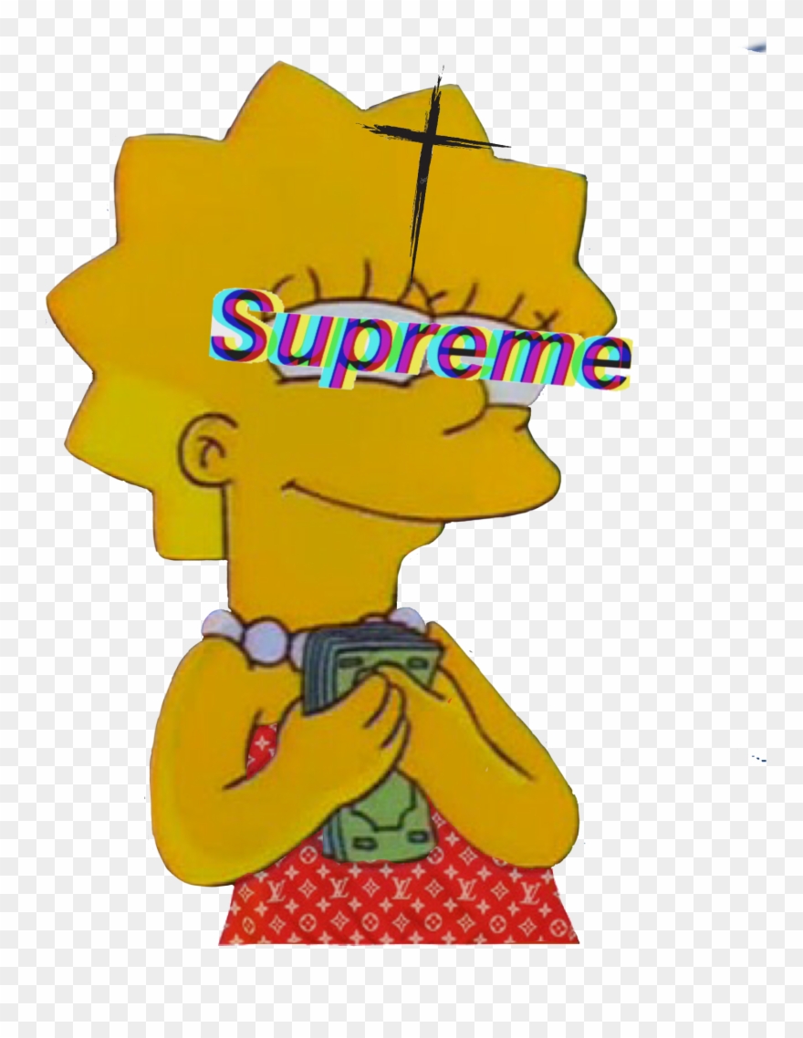 Simpsons Aesthetic Edits Pictures And Ideas On Carver - Lisa Simpson Supreme Clipart