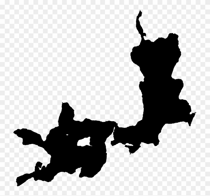 Eagle And Moose Lake - Illustration Clipart