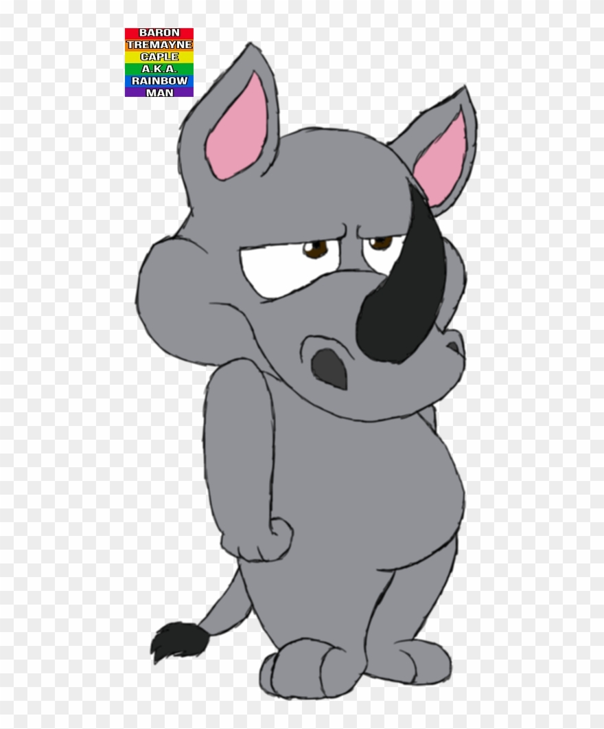 Rhino - Cartoon Clipart