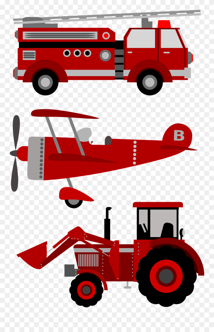 Airplane Red Clipart Png Transparent Png