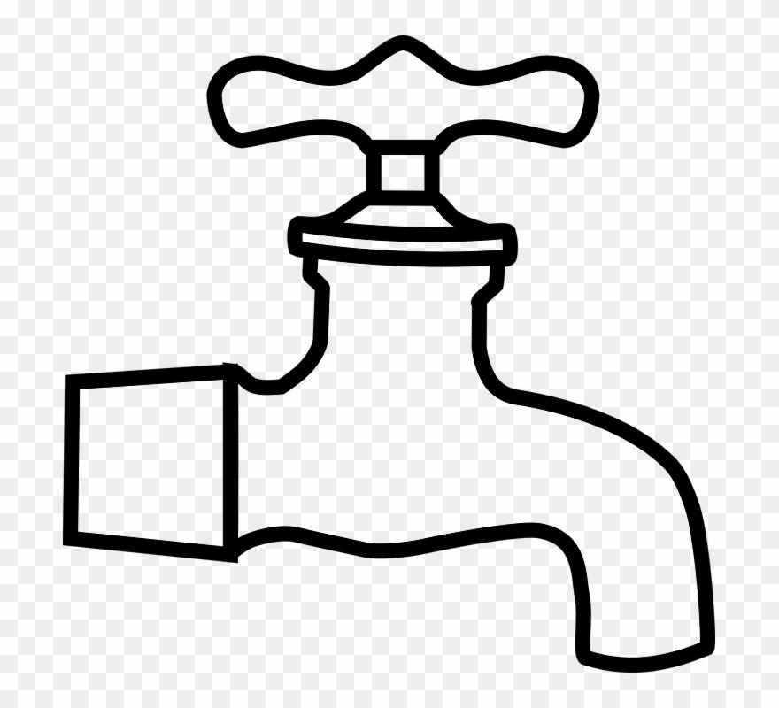 151297483463078-2 - Clip Art Black And White Tap - Png Download