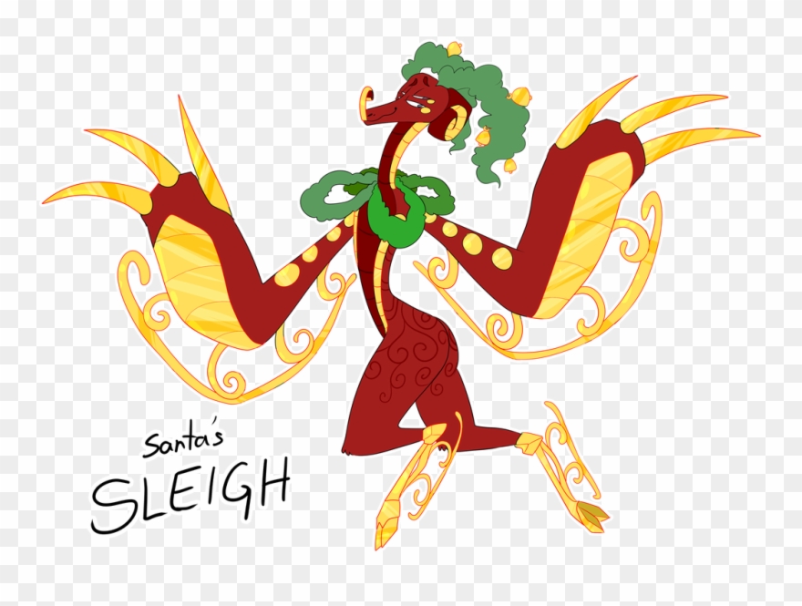 Dac - Sleigh - Cartoon Clipart