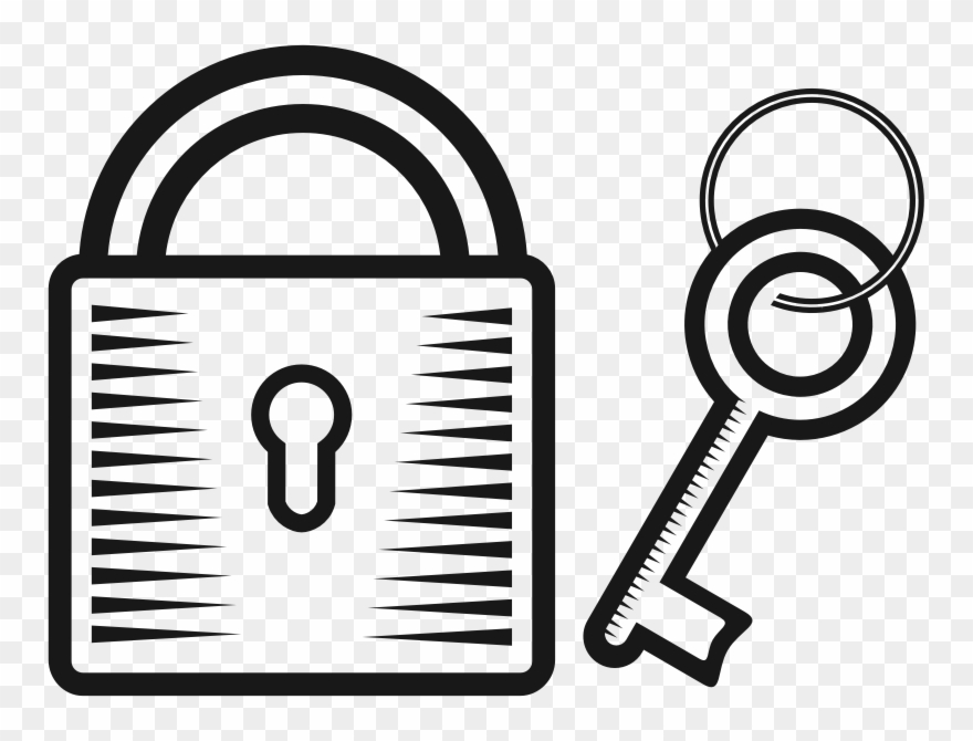 Medium Image - Drawings Of Locks And Keys Clipart
