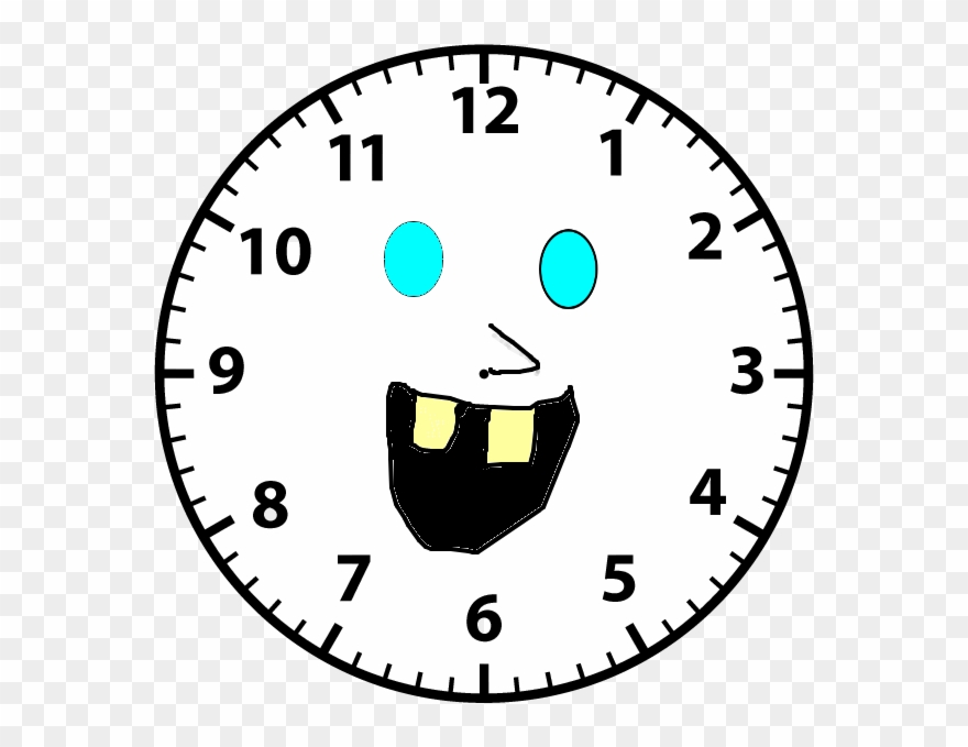 Clock Face - Plain - Clock Faces Half Past Clipart