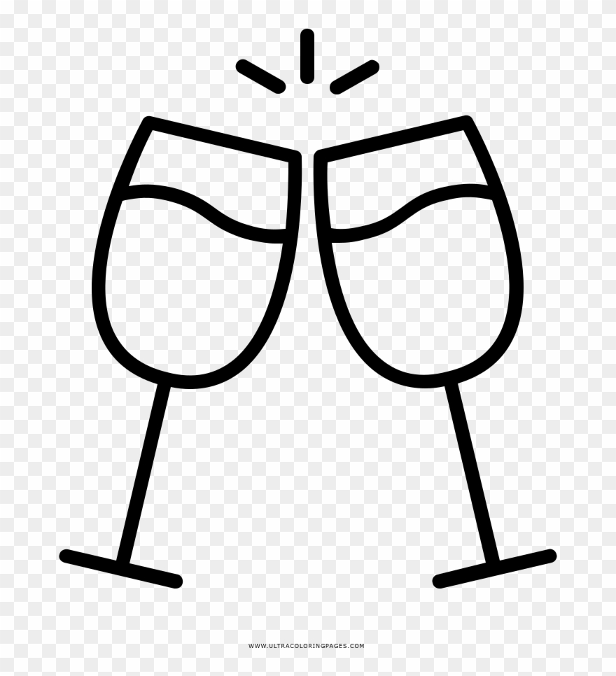 Wein Ausmalbilder - Toast Icon Png Clipart