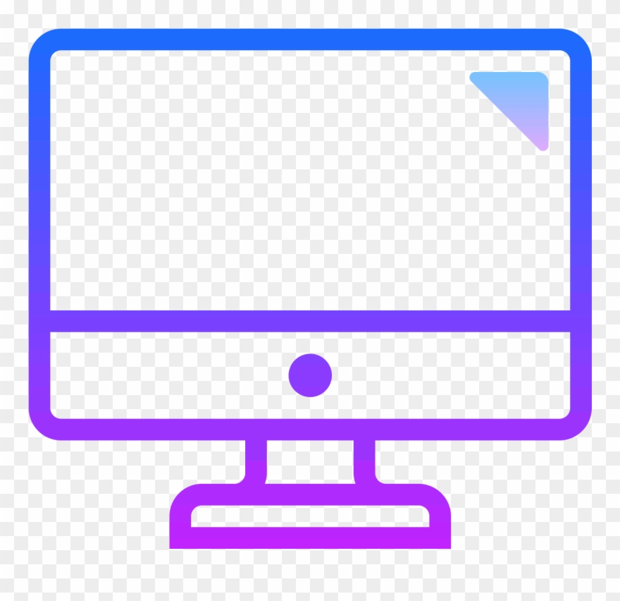 This Logo Is A Computer Monitor - Computer Icon Clipart