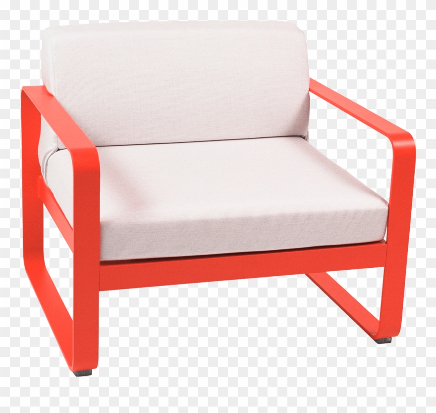 Bellevie Armchair With Off White Cushions Garden Armchair - Fermob Bellevie Armchair Clipart