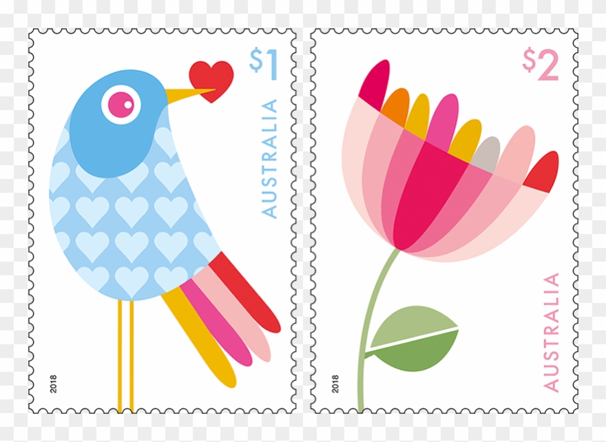 February 11th, - Australian Postage Stamp 2018 Clipart