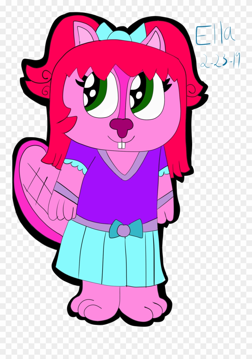 Ella The Beaver With Bio I Wanted To Make Inna A Big - Cartoon Clipart