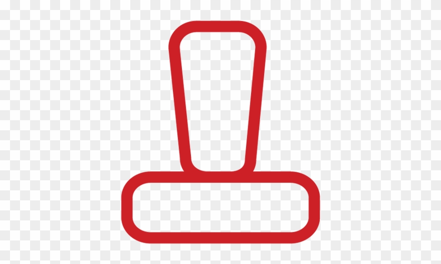 Rubber Stamp Icon To Indicate How Roofscreen Projects Clipart
