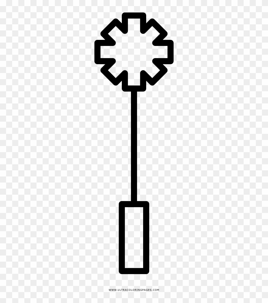 Magic Wand Coloring Page - Doseum Clipart