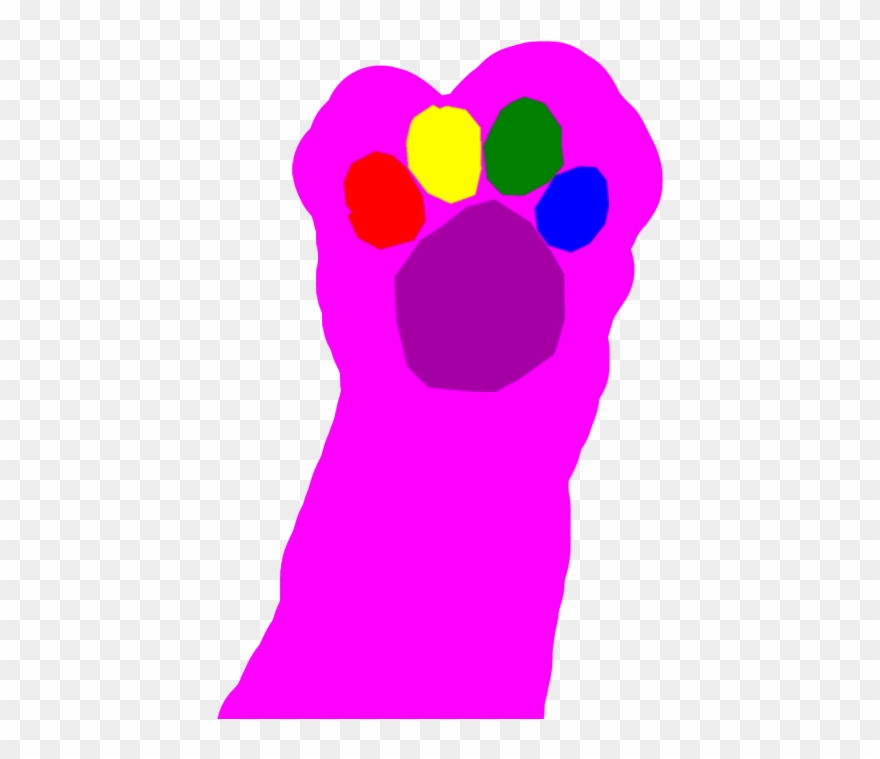 Cheer Bear Put The Paw Print On The Screen Clipart