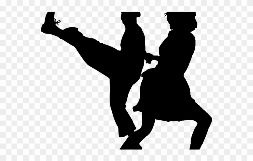 Style Clipart Tap Dance - Transparent Swing Dance Silhouette - Png Download