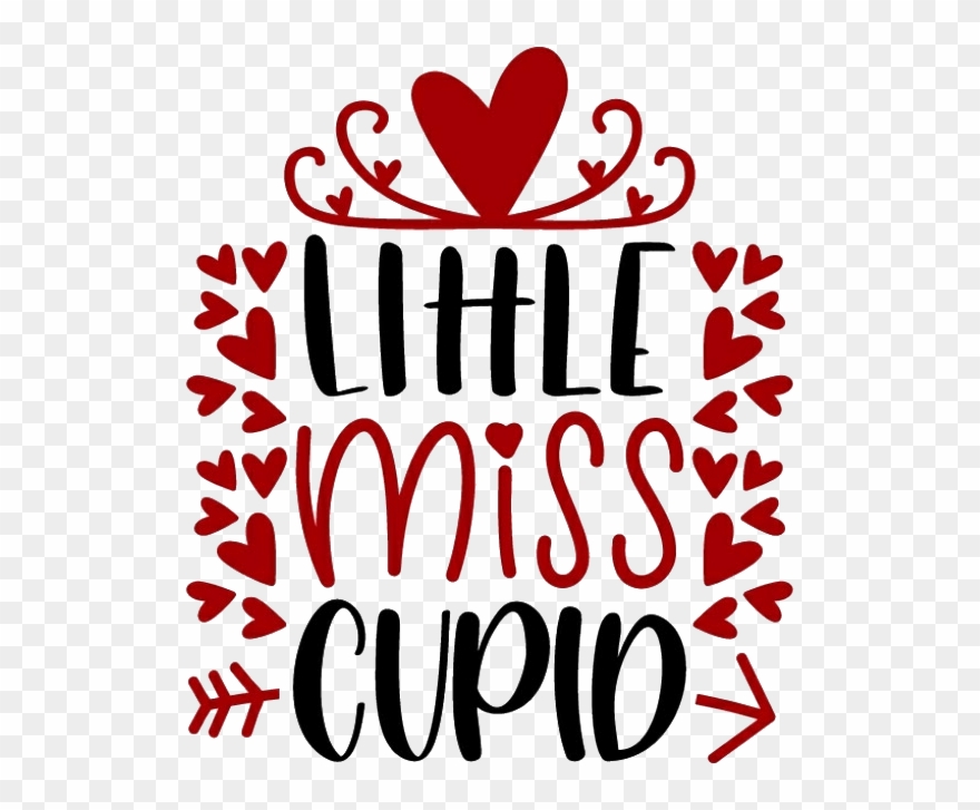 Little Miss Cupid - Valentines Day Baby Onesie Clipart